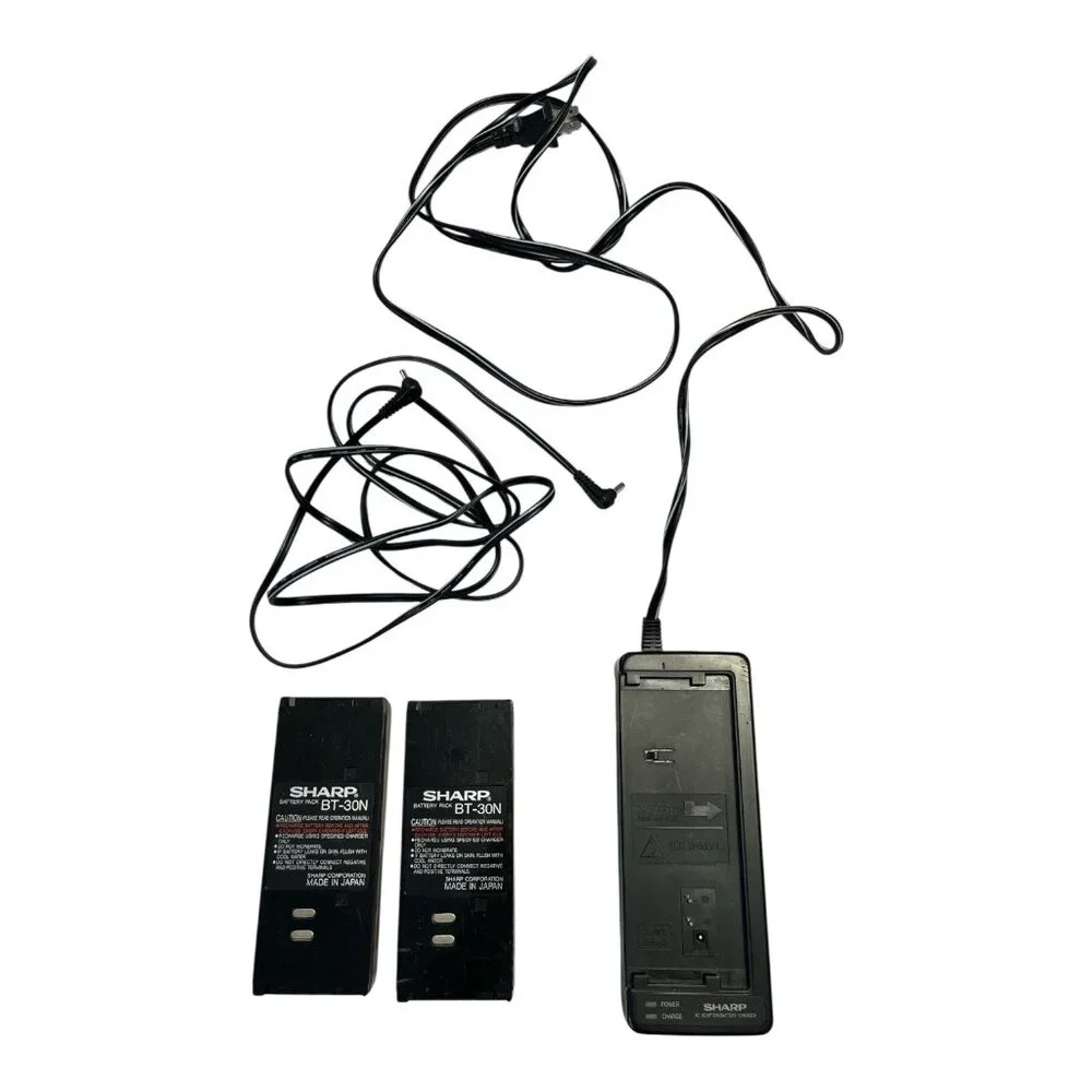 Sharp VL-L62U SlimCam Camcorder Bundle 1992 With Charger & Batteries Untested